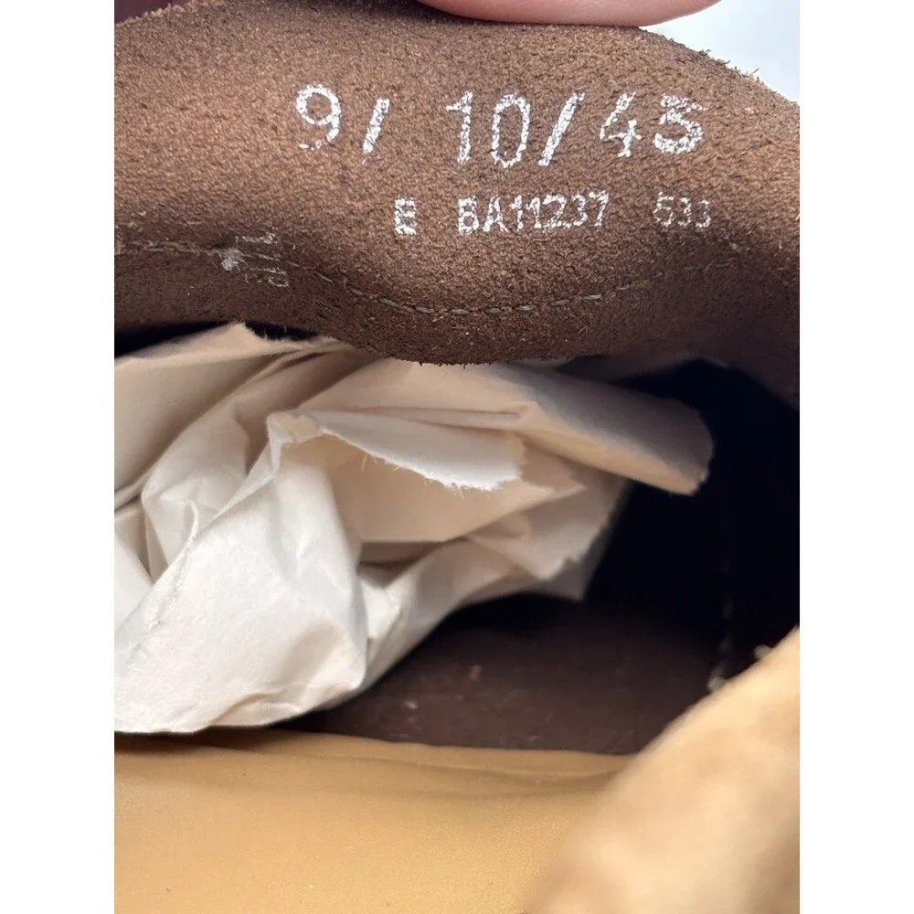 GH Bass Co Weejuns Mens Brown Suede Penny Loafers Crepe Sole EU 43 US 9 10